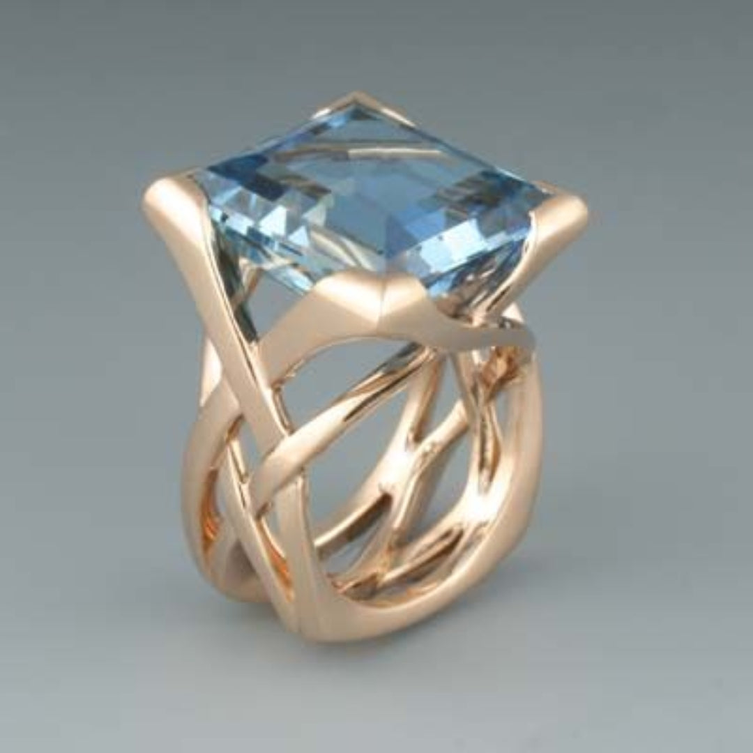 Céline™ | Blue Zircon Ring