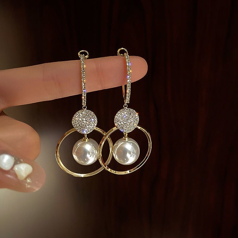 Sophie™ | Pearl Zircon Hoops