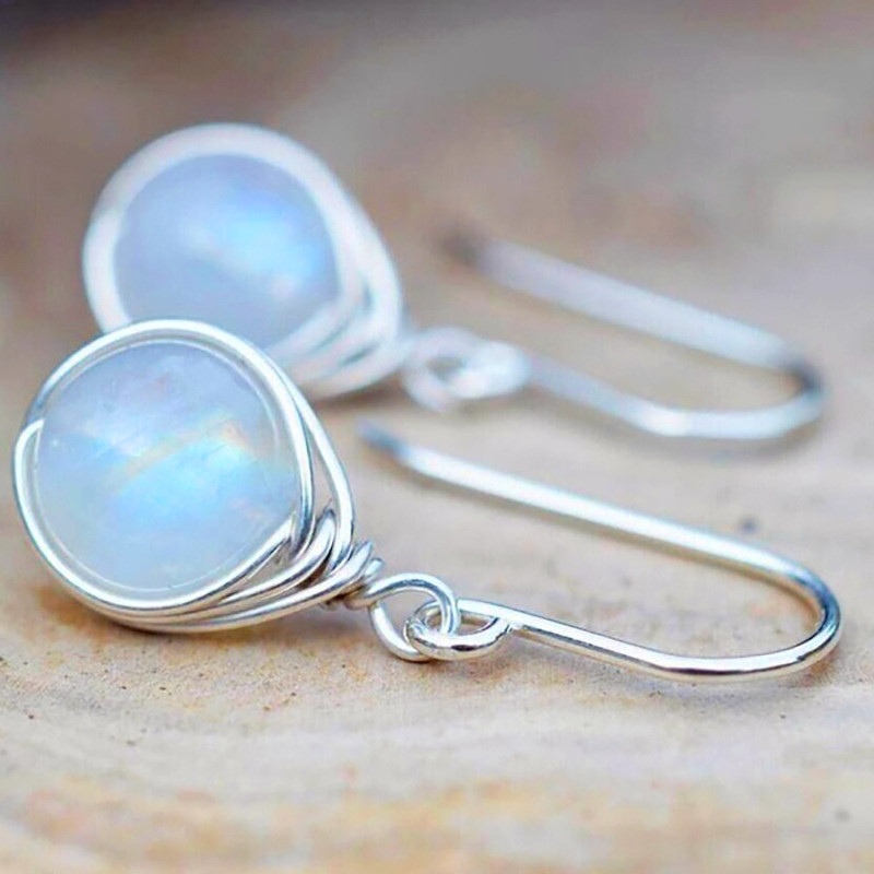 Émilie™ | Moonstone Drop Earrings