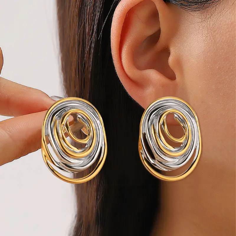 Delphine™ | Vintage Duo Hoops