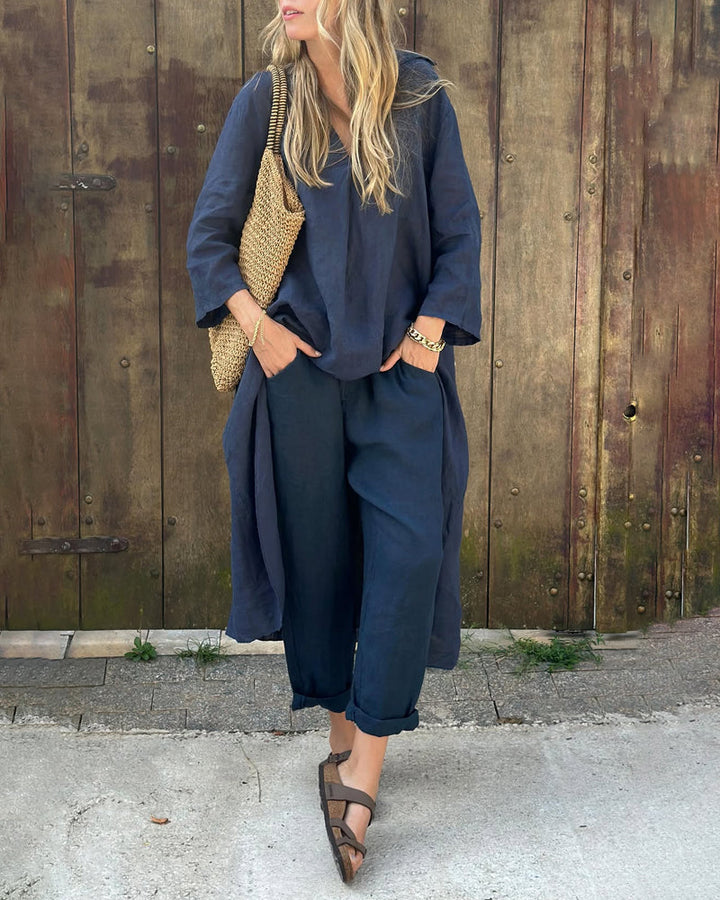 Marie | Two-Piece Linen Comfort Set