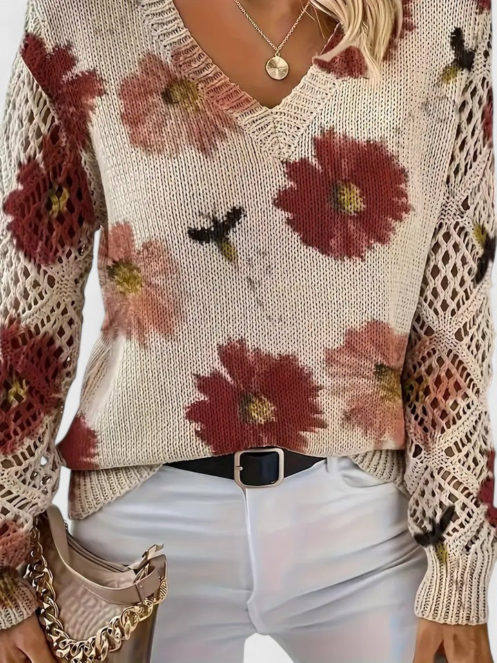 Thalia™ | Openwork Knit Top