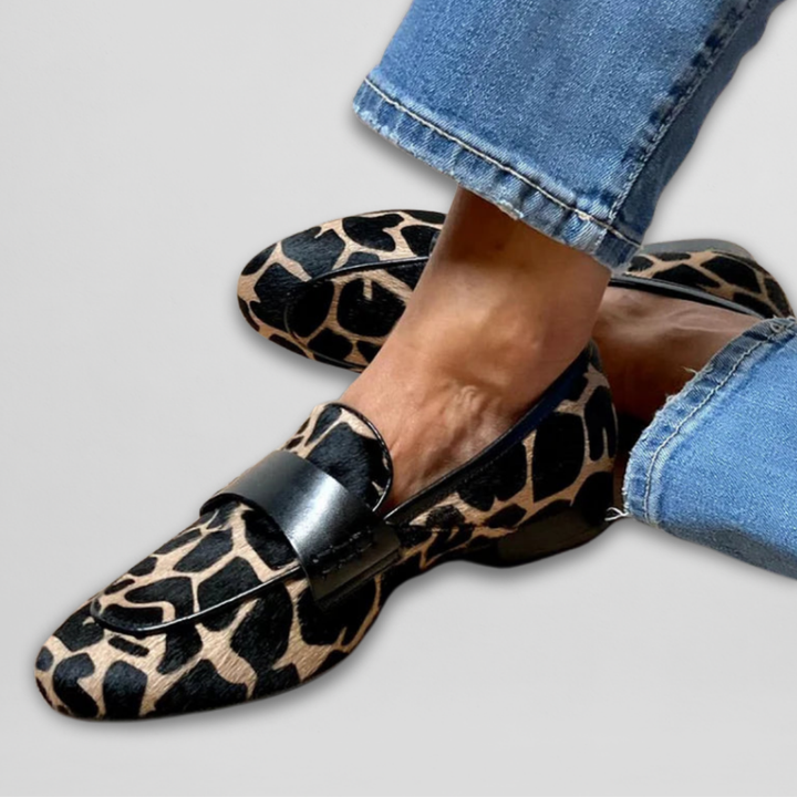 Elise | Chic animal print loafers