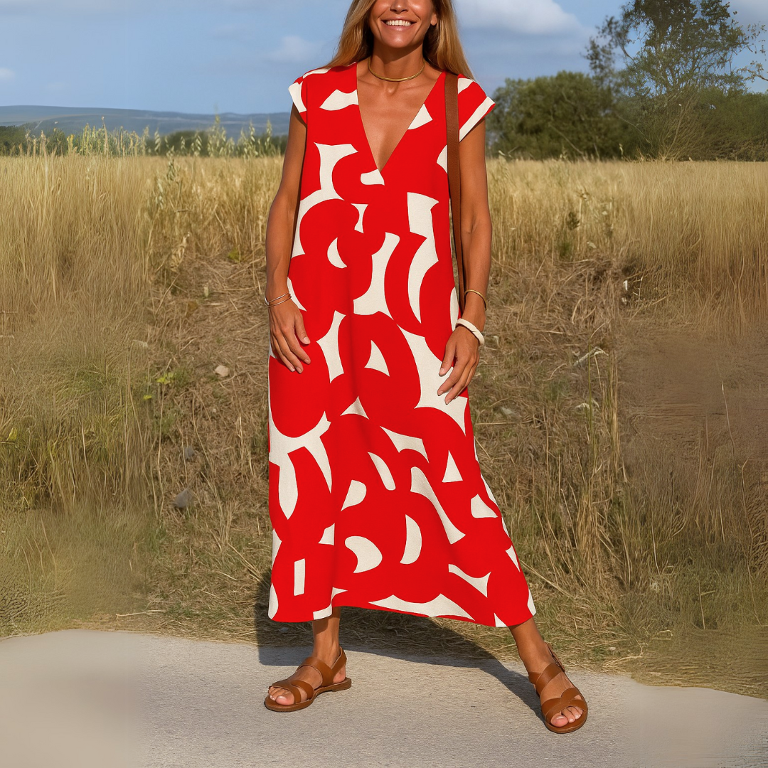 Pamela™ | Draped Elegance Maxi