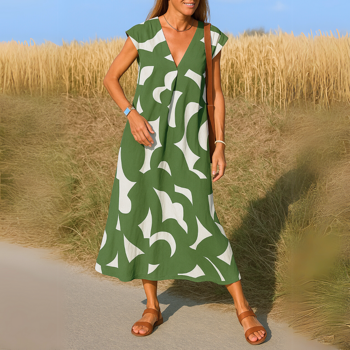 Pamela™ | Draped Elegance Maxi