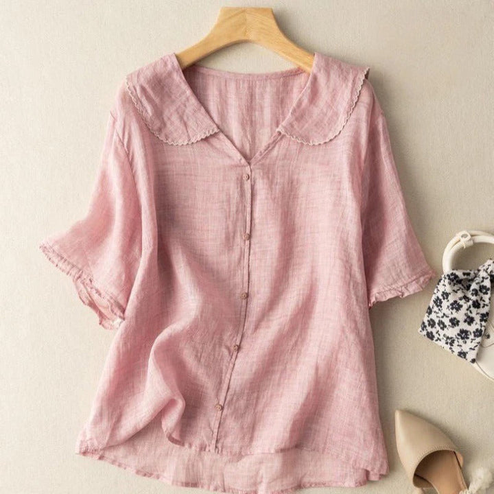 Adele™  | Airy Linen Blouse
