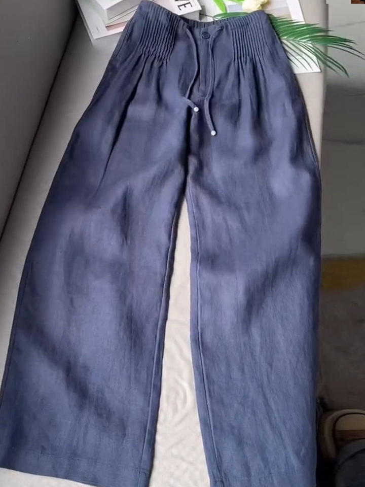 Marina™ | Linen Wide‑Leg Pants