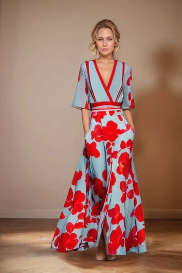 Isabella™  | Timeless Elegance Floral Dress