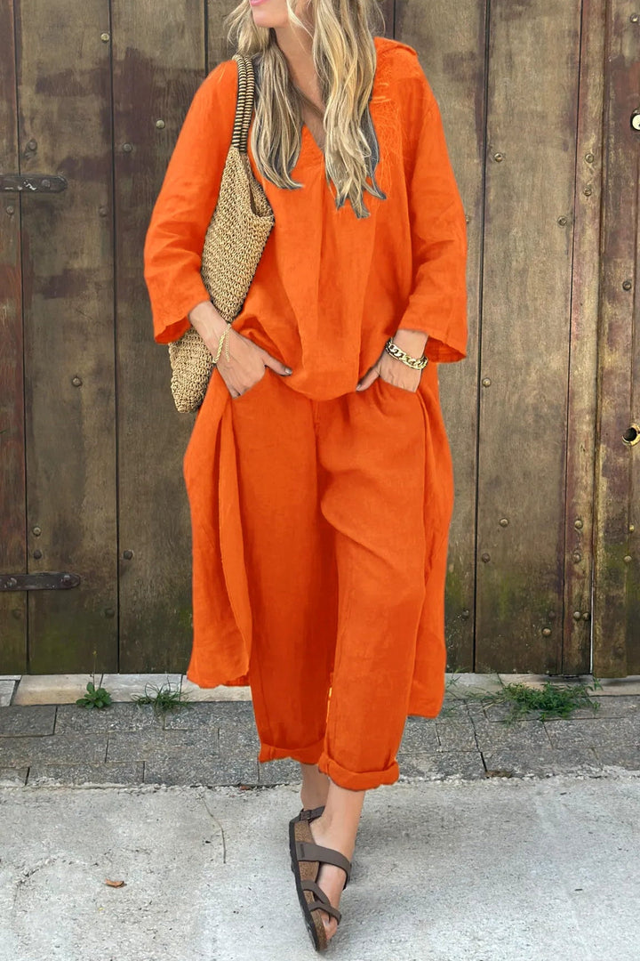 Marie | Two-Piece Linen Comfort Set