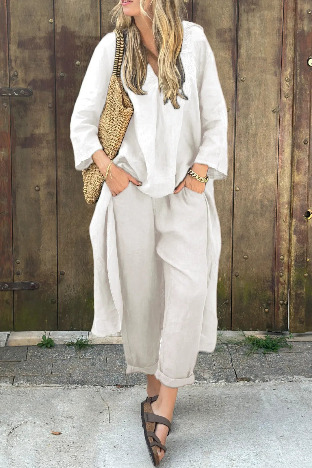 Marie | Two-Piece Linen Comfort Set