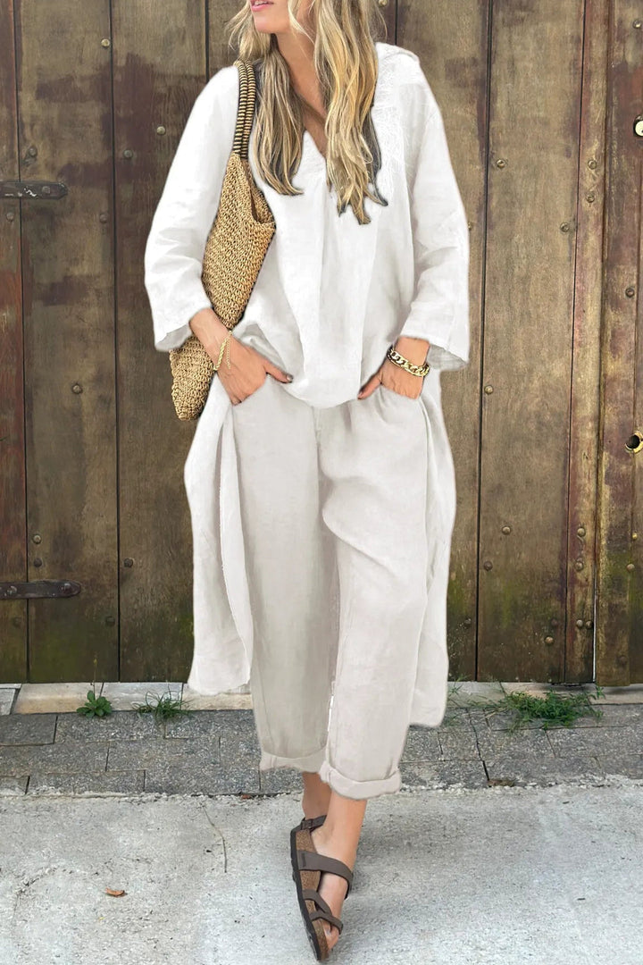 Marie | Two-Piece Linen Comfort Set