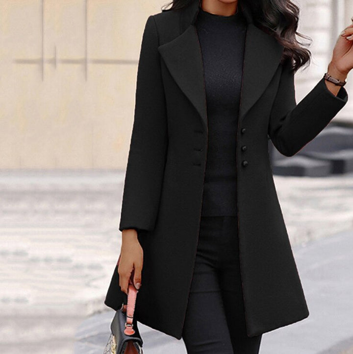 Clara™  | Sleek Buttoned Coat
