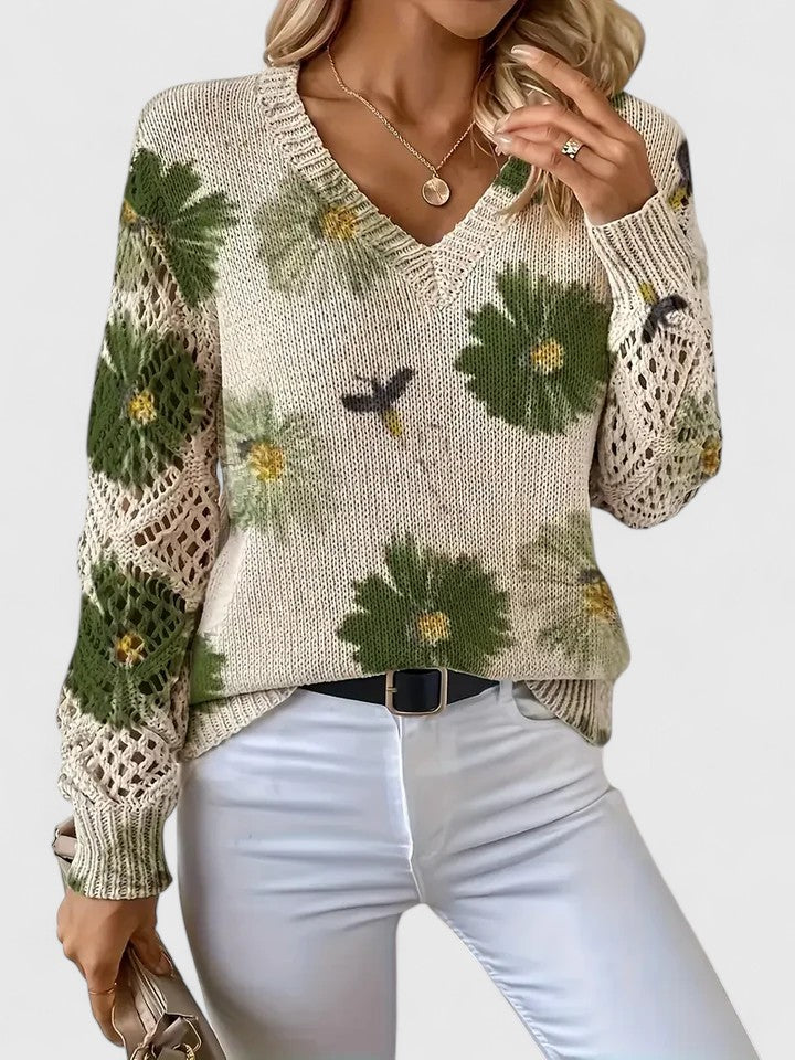 Thalia™ | Openwork Knit Top