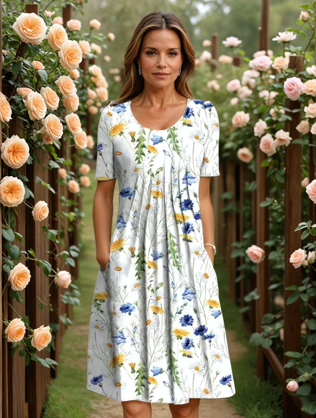 Flore™ | Flower Midi Dress