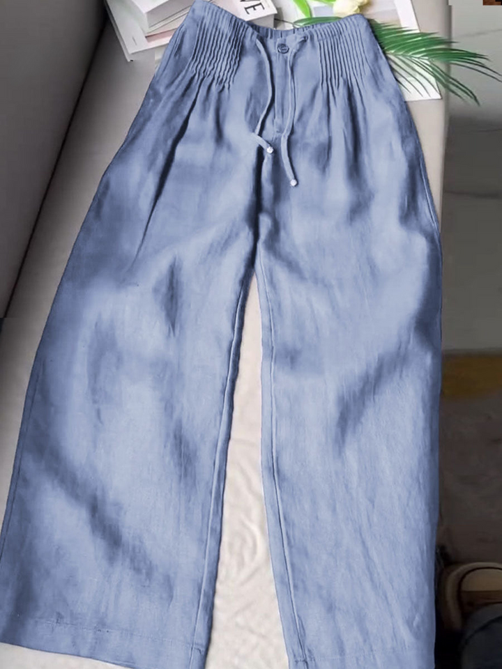 Marina™ | Linen Wide‑Leg Pants