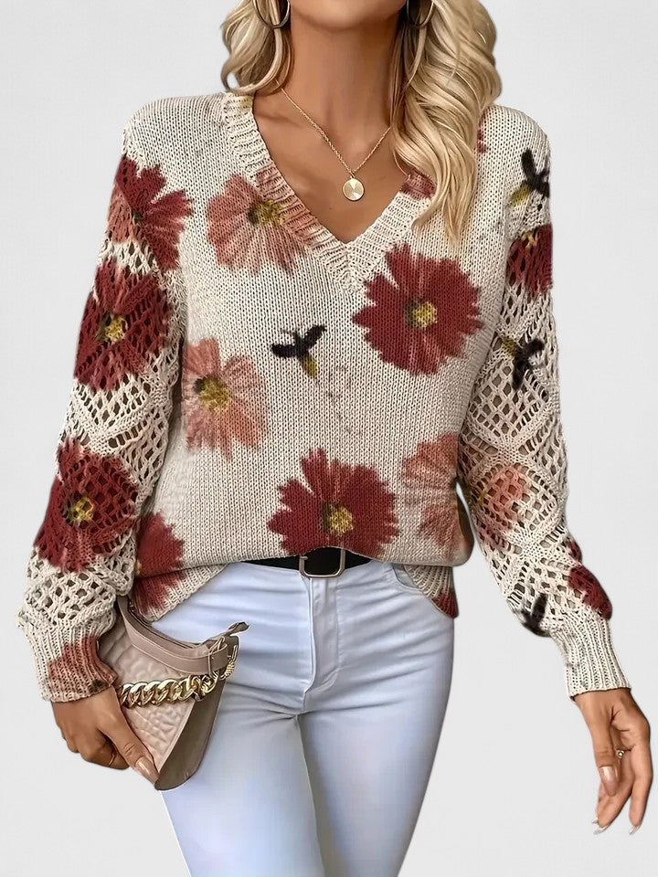 Thalia™ | Openwork Knit Top