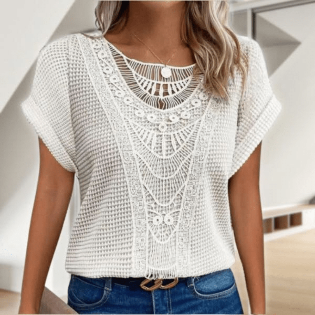 Soraya™ | Elegant Ibiza-Style Blouse