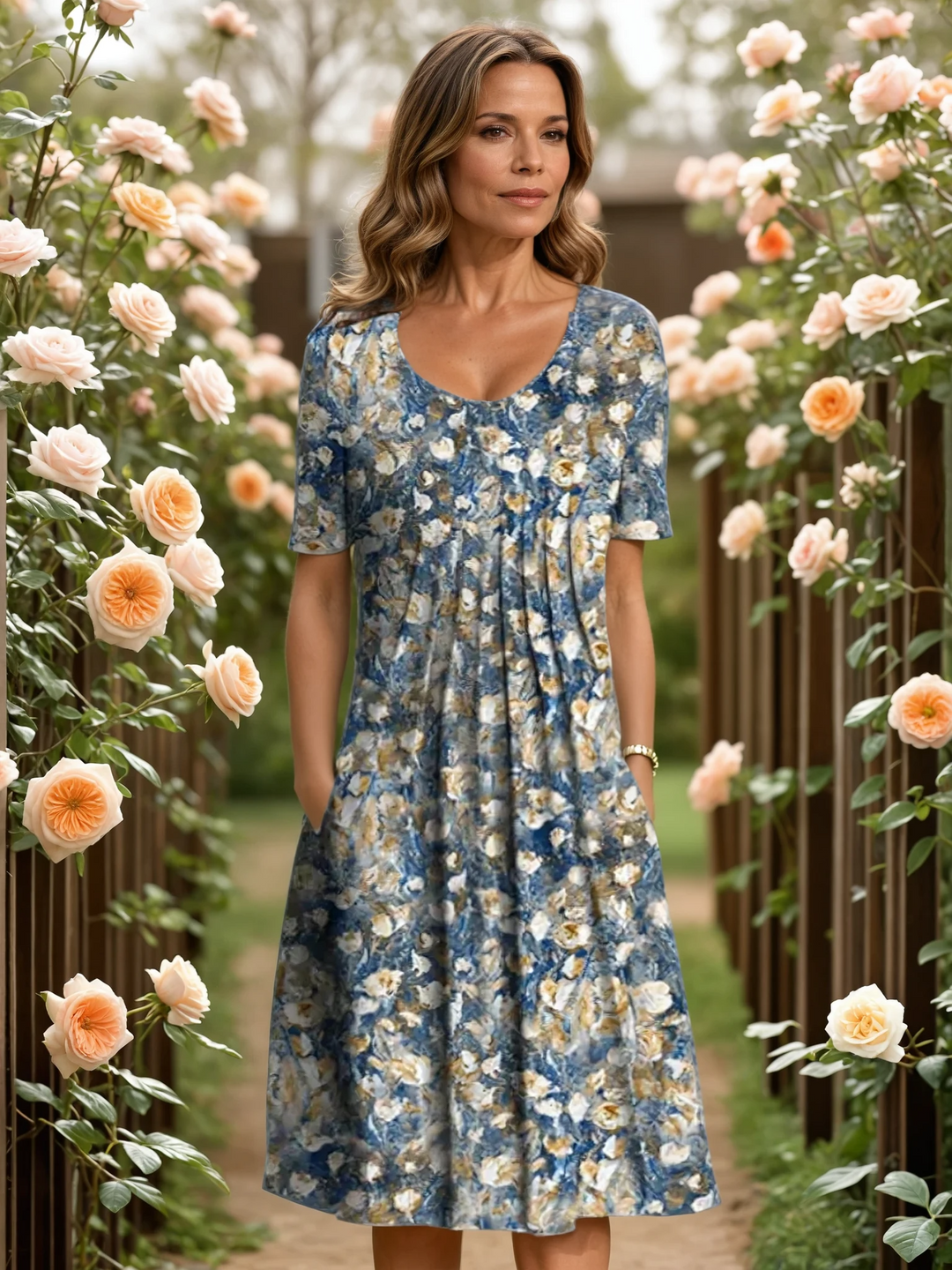 Flore™ | Flower Midi Dress
