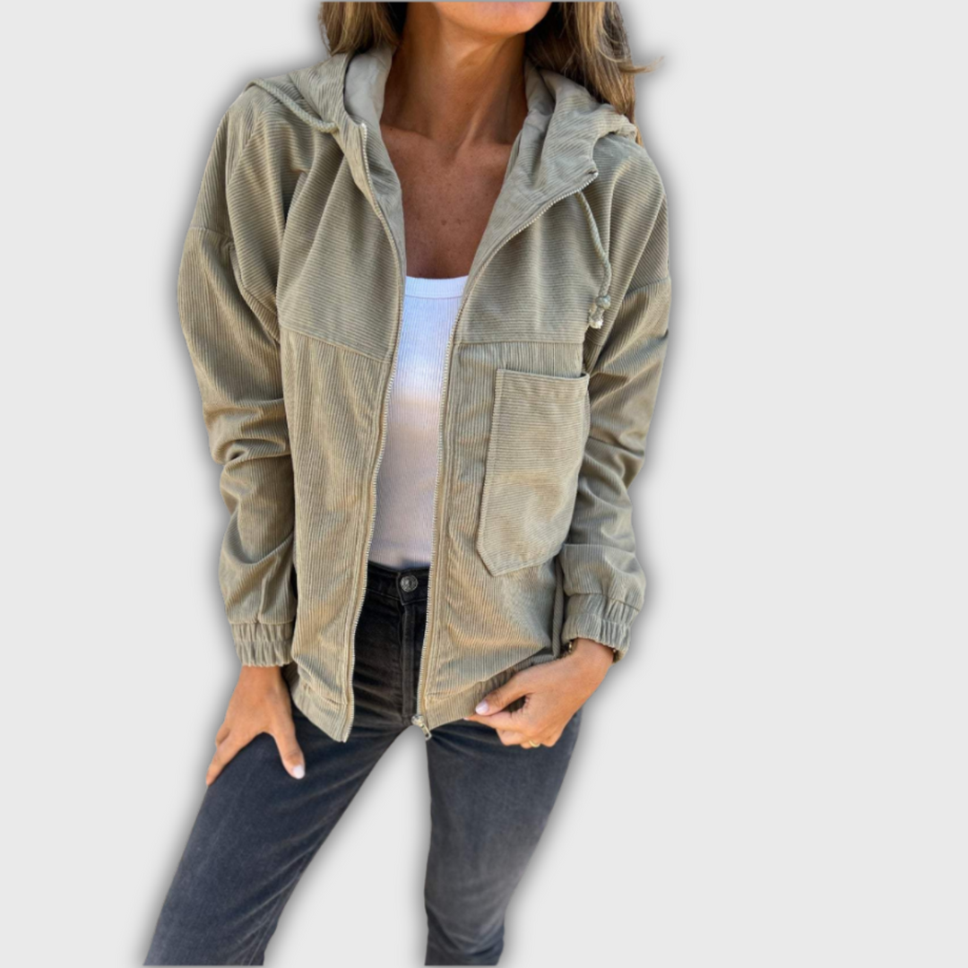 Vivian™ | Textured Hooded Coat