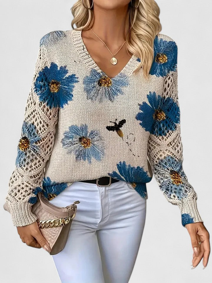 Thalia™ | Openwork Knit Top