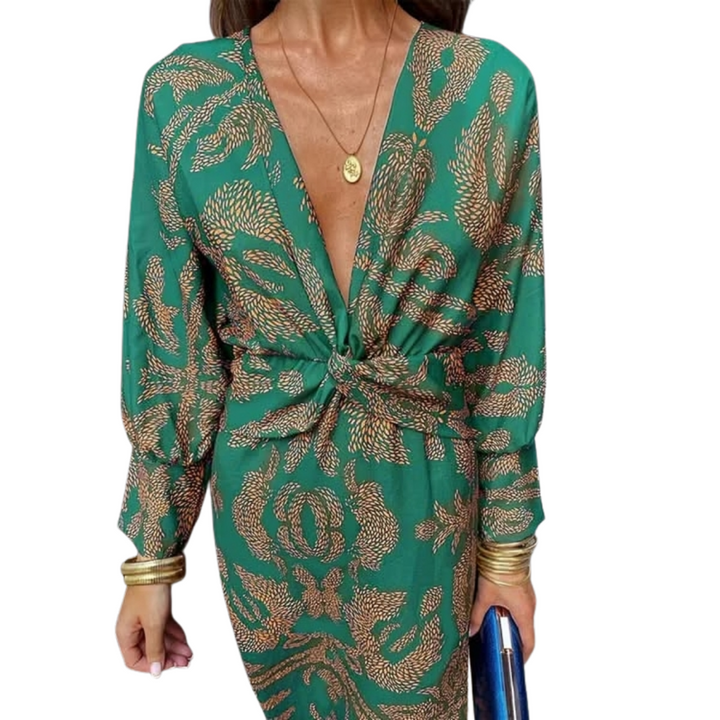 Gabrielle™ | Elegant Drape Dress