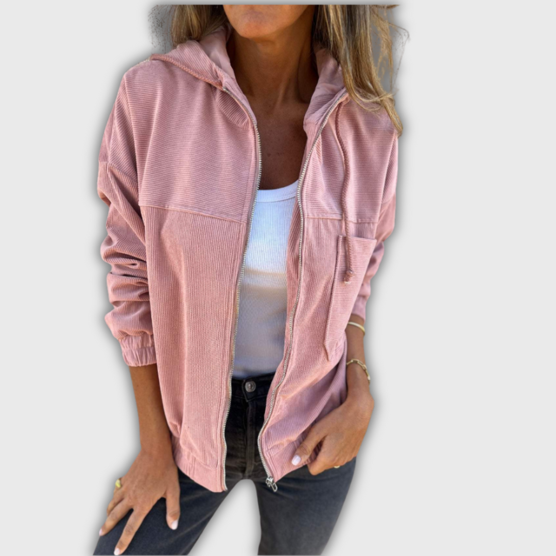 Vivian™ | Textured Hooded Coat
