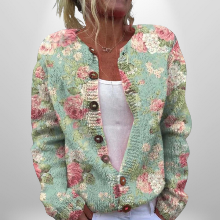 Ebba™ | Floral Patterned Cardigan