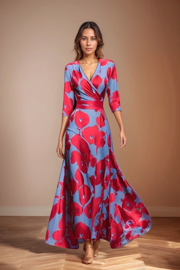 Isabella™  | Timeless Elegance Floral Dress