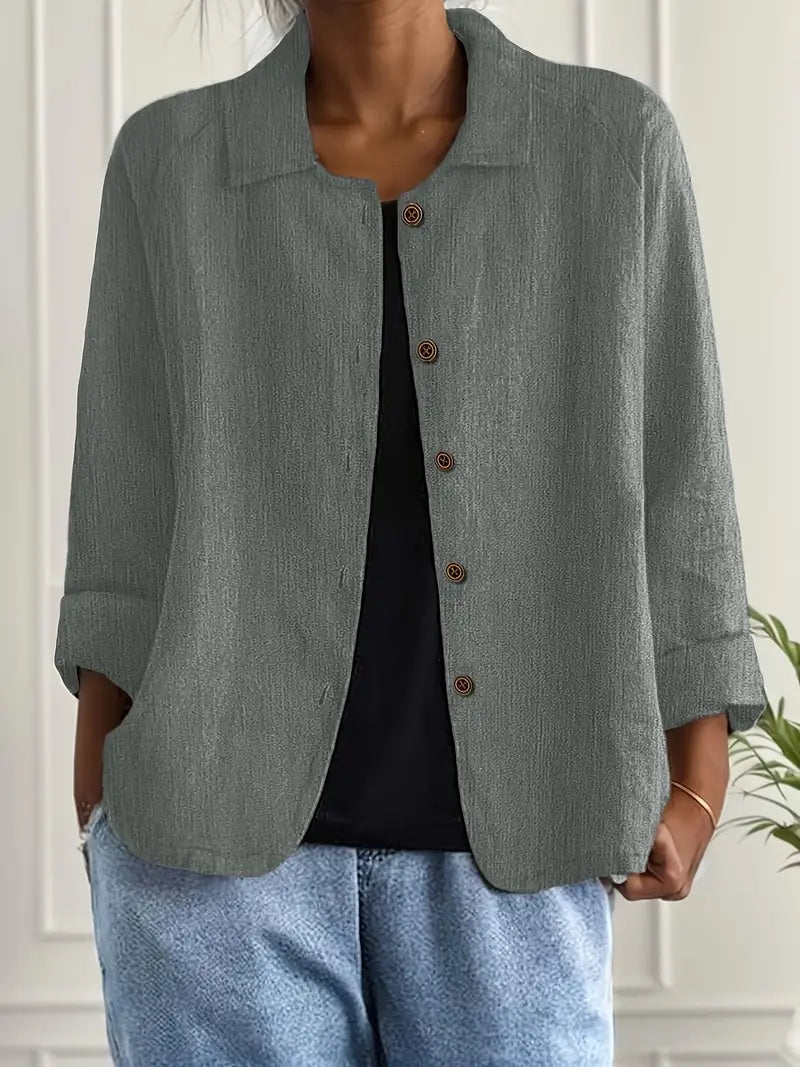 Elara™ – Modern Relaxed Blouse