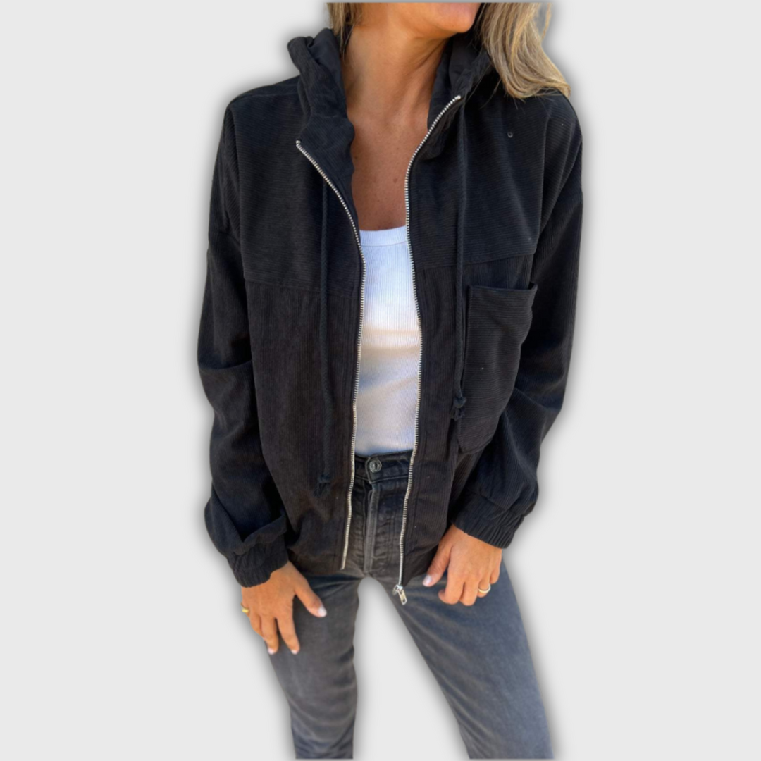Vivian™ | Textured Hooded Coat