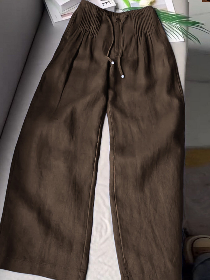 Marina™ | Linen Wide‑Leg Pants