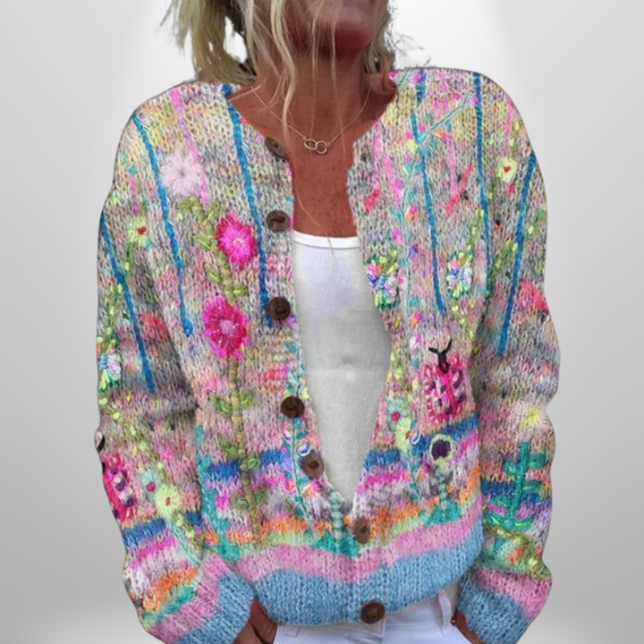 Ebba™ | Floral Patterned Cardigan