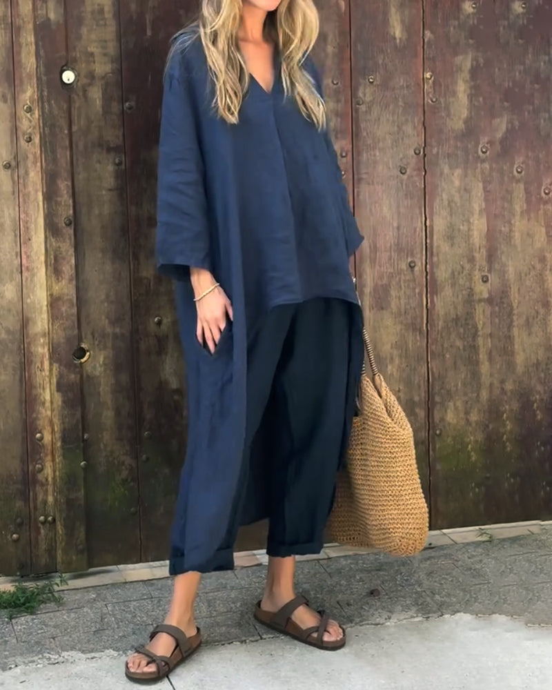 Marie | Two-Piece Linen Comfort Set