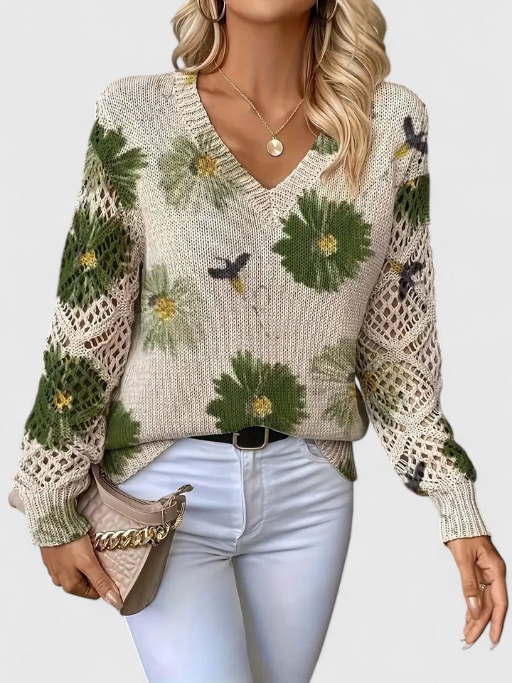Thalia™ | Openwork Knit Top