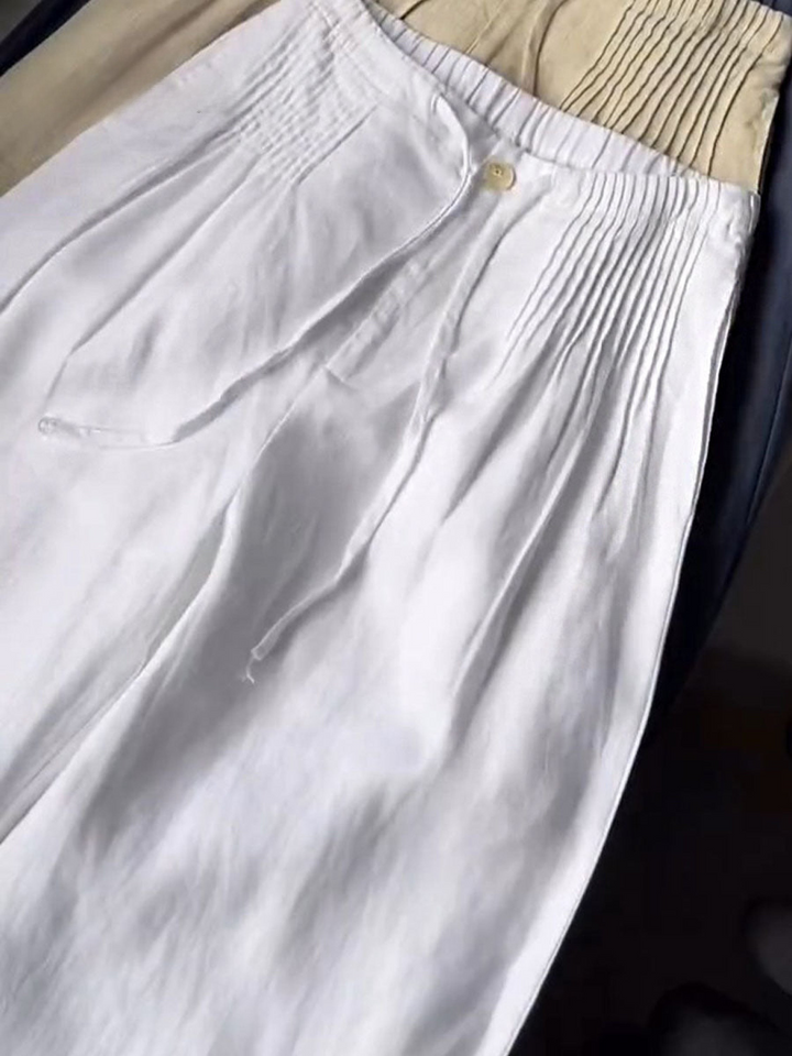 Marina™ | Linen Wide‑Leg Pants