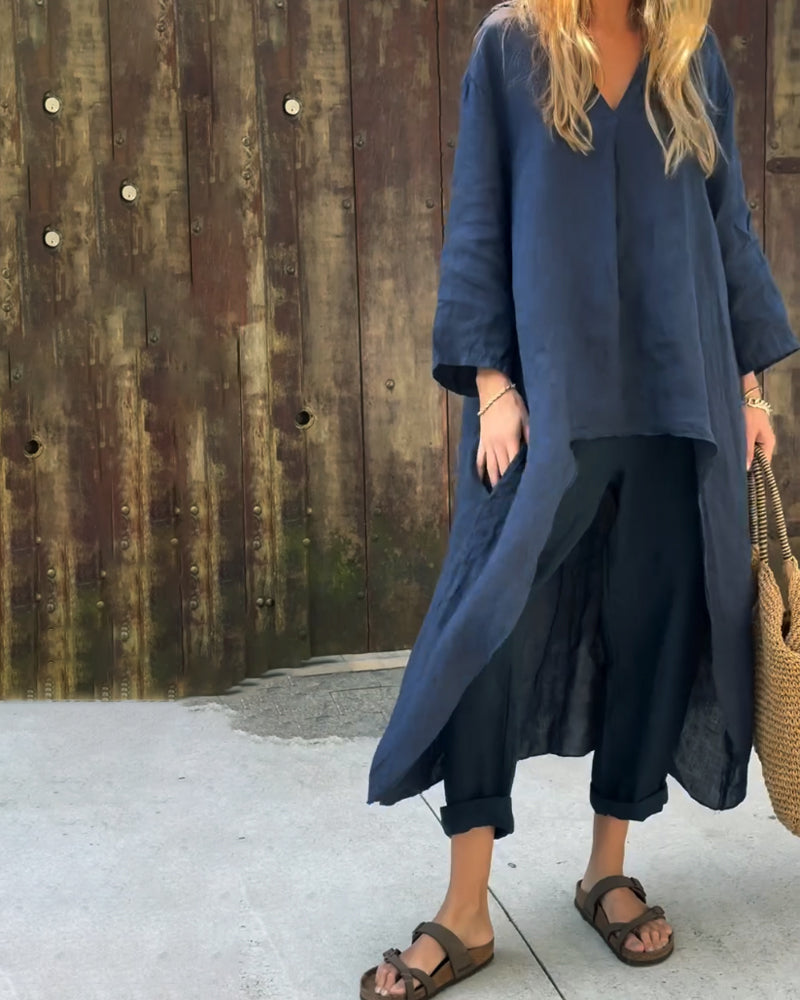 Marie | Two-Piece Linen Comfort Set