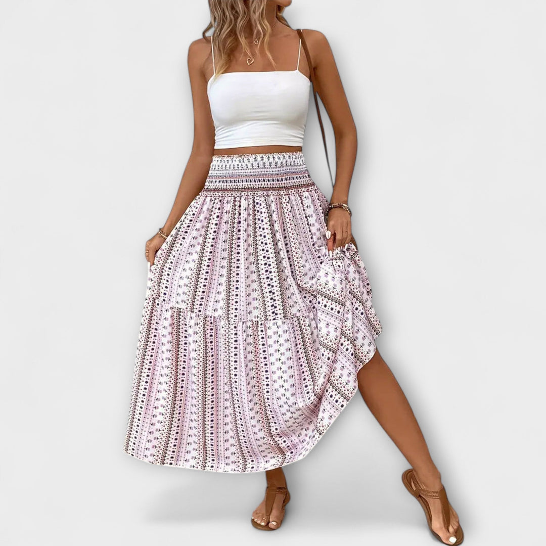 Flowing Skirt with Pattern