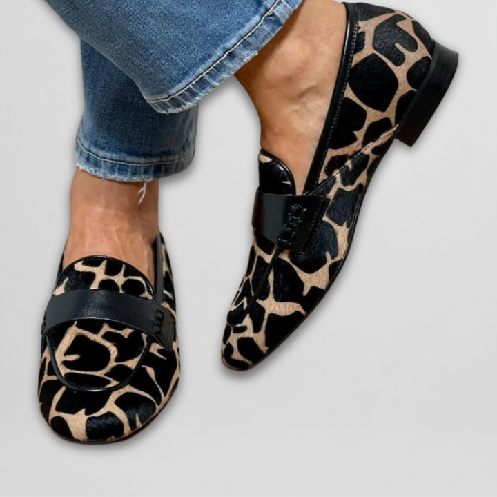 Elise | Chic animal print loafers