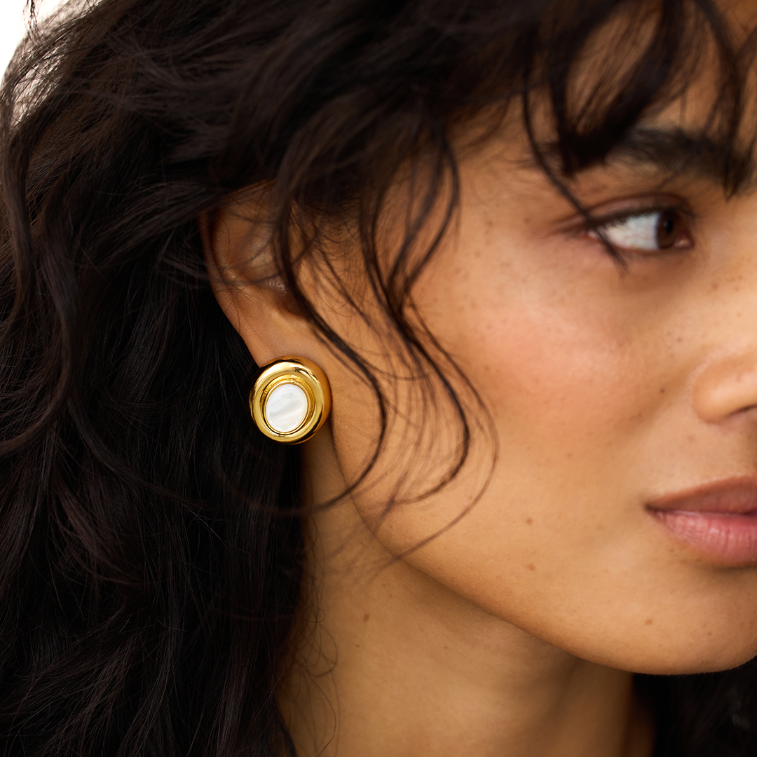 Corinne™ | Pearl Stud Earrings