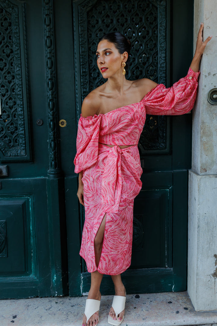 Siena | Blush Jacquard Pattern