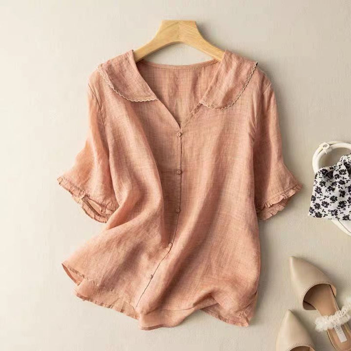 Adele™  | Airy Linen Blouse
