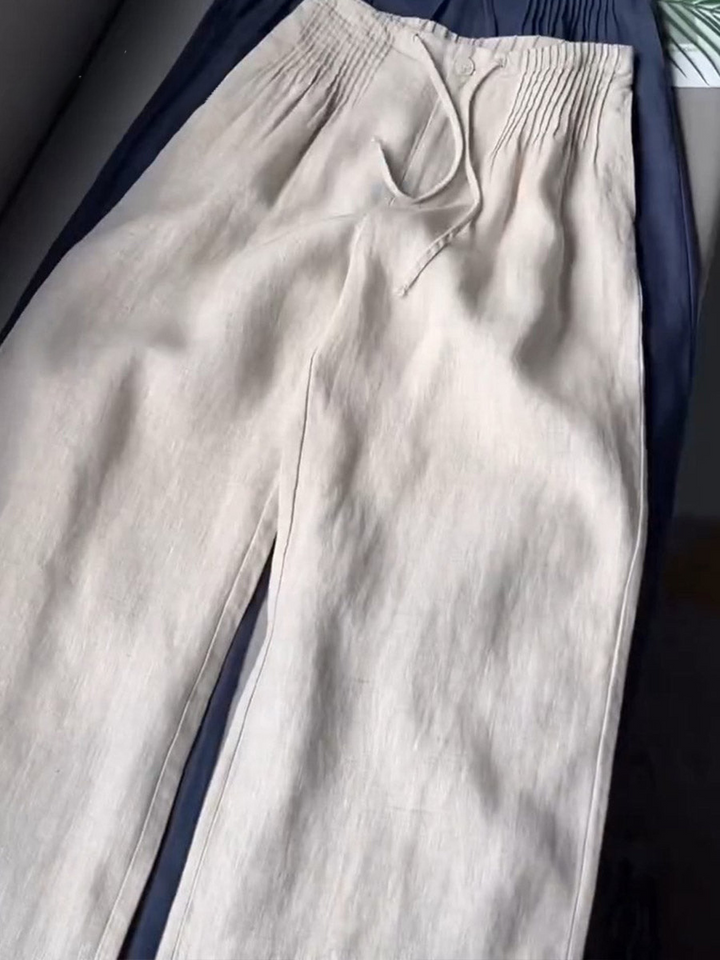 Marina™ | Linen Wide‑Leg Pants