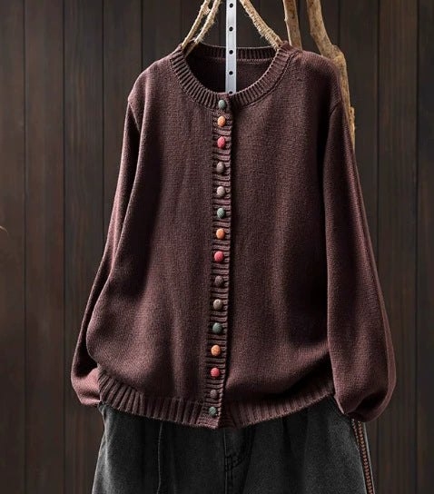Mireille™ | Playful Button Cardigan