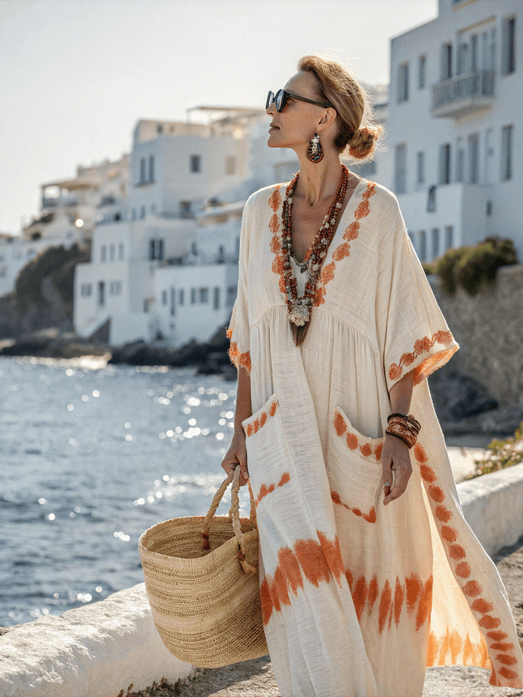 Shiraz | Elegant Cotton-Linen Dress