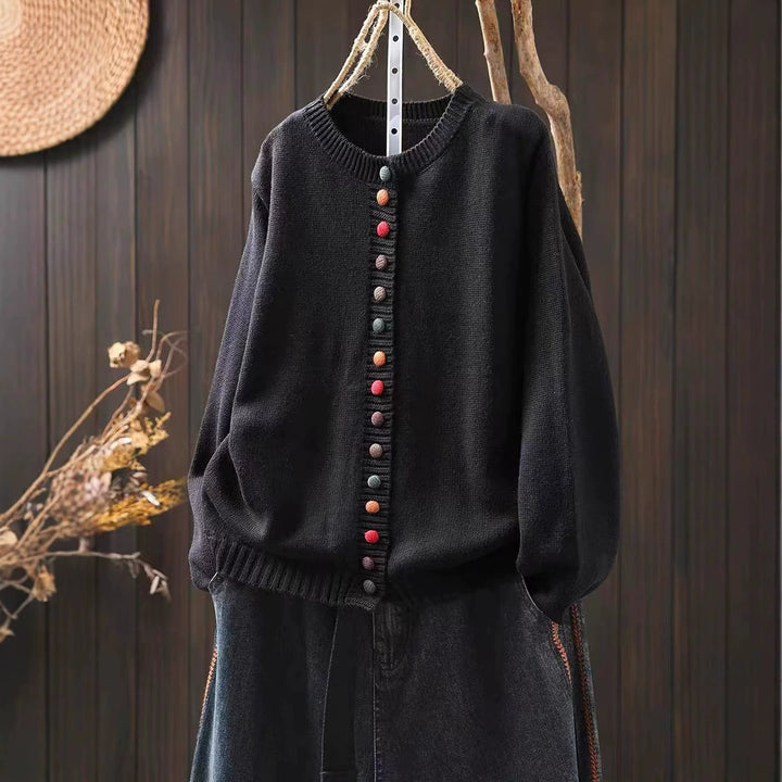 Mireille™ | Playful Button Cardigan