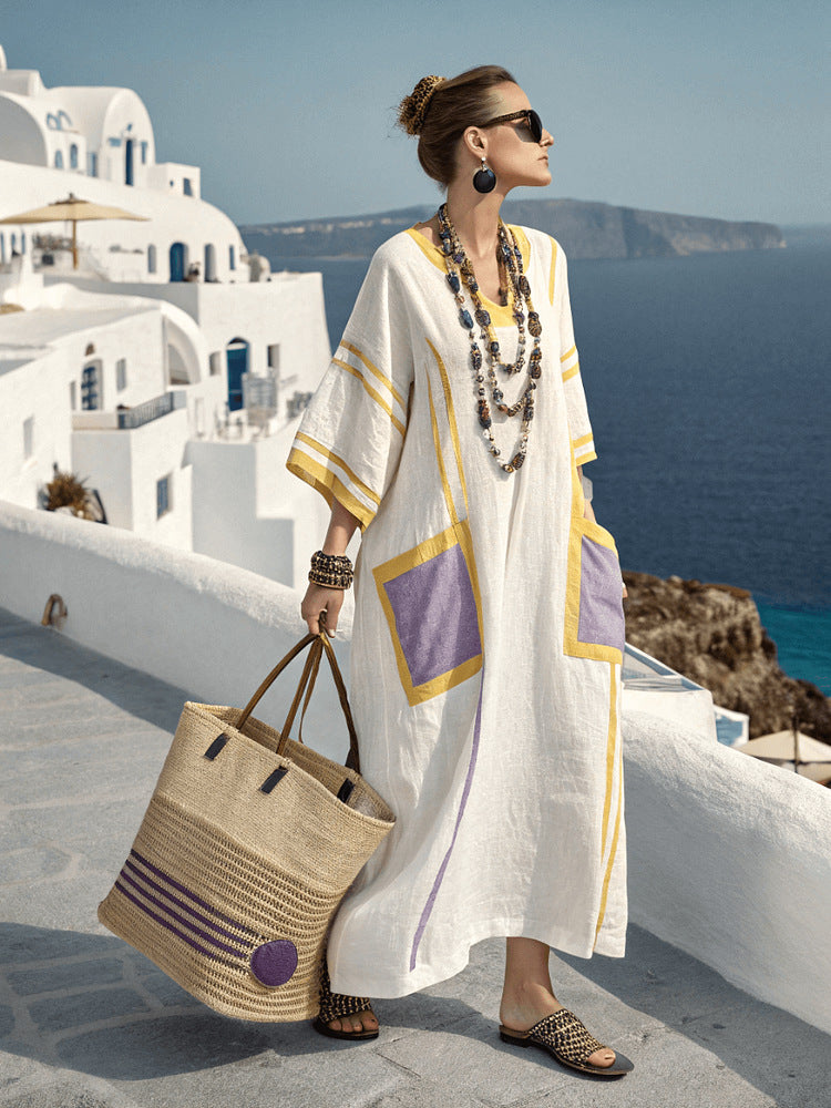 Shiraz | Elegant Cotton-Linen Dress