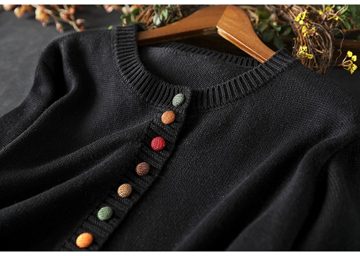 Mireille™ | Playful Button Cardigan