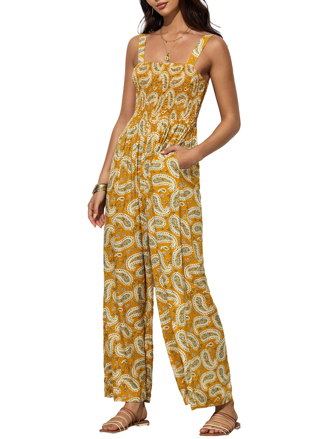 Liora™ | Boho‑Chic Flow Jumpsuit