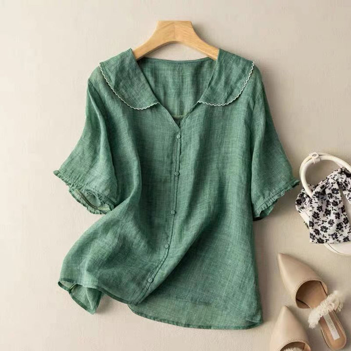 Adele™  | Airy Linen Blouse