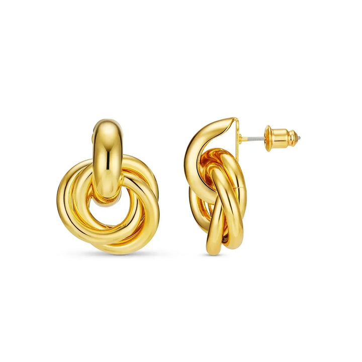 Ottawa Knot™ | Golden Clip Earrings